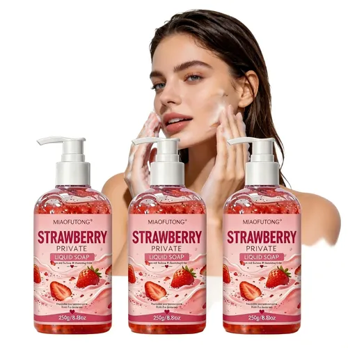 Gel Corporal Limpieza Profunda Y Brillo Fresa 250ml 3u
