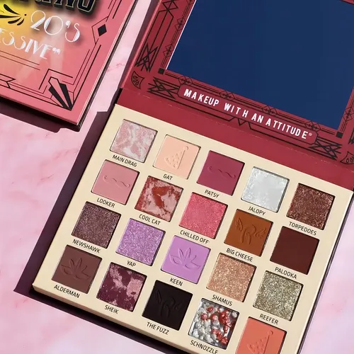 Paleta De Sombras Para Ojos Mate Brillante 20 Tonos Rude Cosmetics
