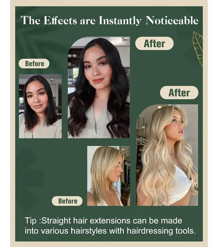 Extensiones De Cabello Con Cinta Ugeat 24in Jet Black