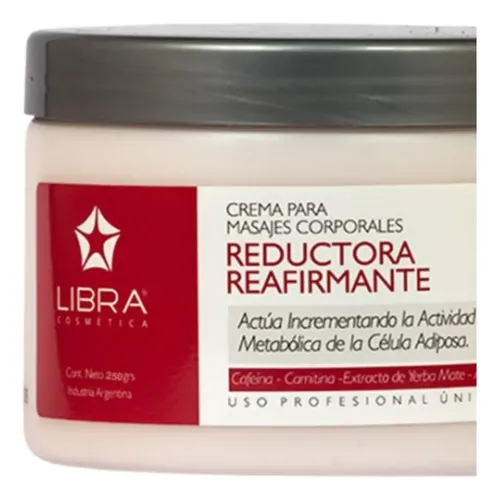 2 Crema Masajes Reductora Y Reafirmante 250g Libra Cosmetica Fragancia Suave