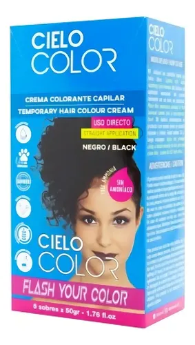 Tintura Fantasia Cielo Color Otowil Colores Fantasias Tono Negro