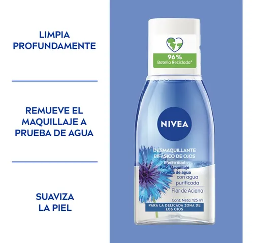Loción Desmaquillante Nivea Bifásica Para Ojos 125 Ml