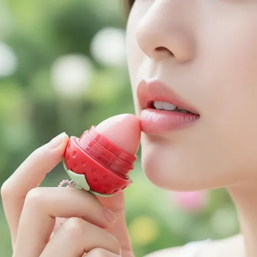 Balsamo Tei Cosmetica Lip Balm Frutilla + Llaverito Kawaii01