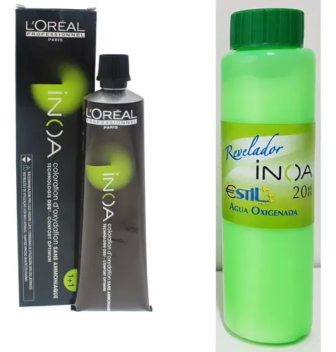 Kit X2 Tintura Inoa L’oréal Professionnel Sin Amoniaco 60ml 5