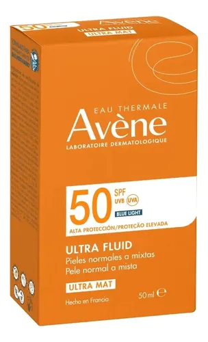 Avene Ultra Fluid Ultra Mat Spf50 Solar Facial Acabado Mate