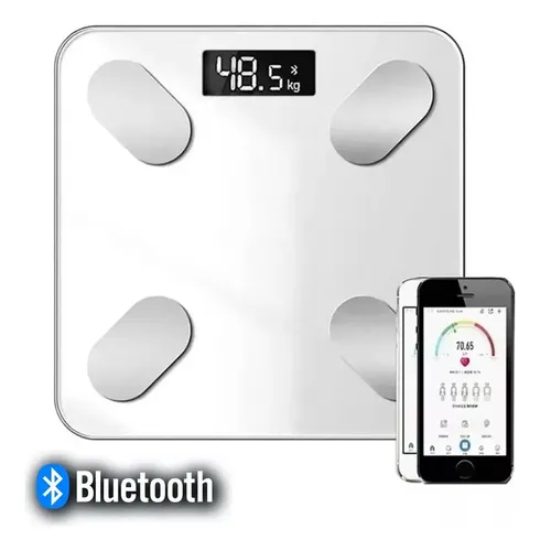 Balanza De Baño Bluetooth Familiar Ultra Slim 180kg Digital