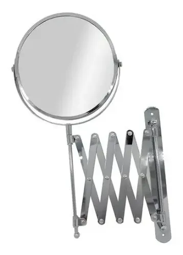 Espejo Extensible De Metal Para Baño 18cm Aumento X5 E1382