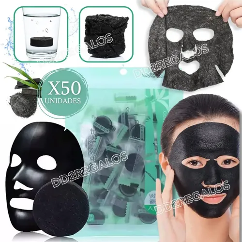 Mascarilla Comprimida Facial Pastilla Cápsula X50 Carbon