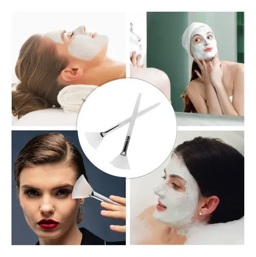 Brocha De Maquillaje Para Rostro Y Fan Brush Facial