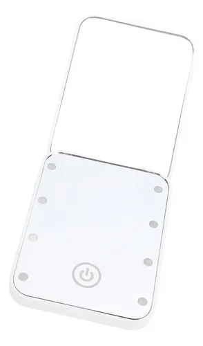 Espejo Led Compacto Para Maquillaje De Viaje Con Aumento De