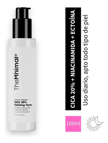 Tónico Calmante Centella Asiática 20% The Minimal Co 100ml Todo Tipo De Piel Día/noche