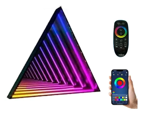 30cm Luz Led De Espejo 3d Triángulo, Decoración Hogar