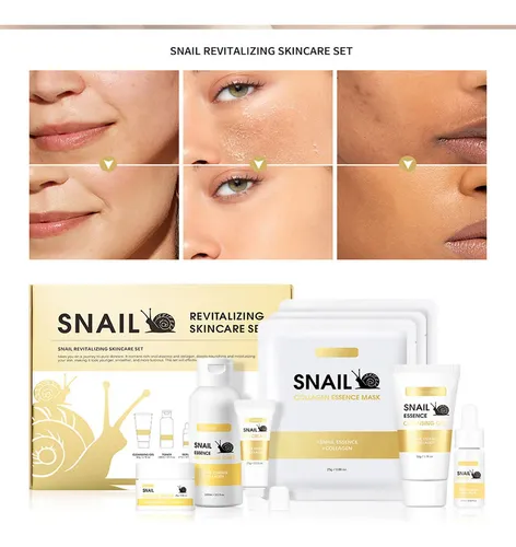 Set De Cuidado De La Piel Snail 6 Step, 100 Ml, Hidratante Y