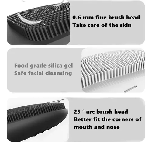 Cepillo Facial Limpiador Megan Eléctrico Silicona Ipx7 3