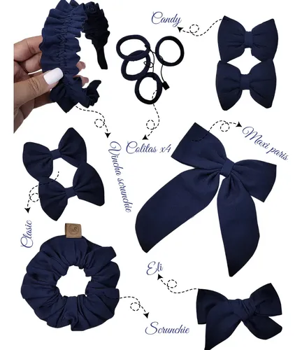 Set Combo Kit Escolar Accesorios Para Cabello Niña Sweetmoon