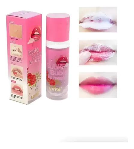 Mascarilla Labios Karite Bubble Lip Exfoliante Rosa 15g