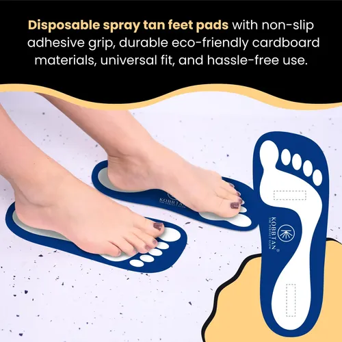 Pads Para Spray Bronceador Kobbtan Para Pies 25 Pares