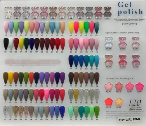 Smalto Gel Semipermanentes Cg Colores 10ml Gel Uv Led X1 Un.