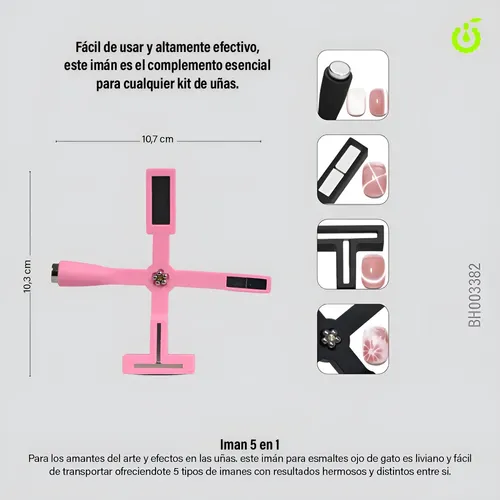 Iman 5 Efecto En 1 Esmalte Magnetico Efecto Ojo Gato Uñas