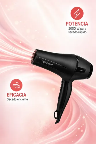 Secador De Pelo Sprint Sp-05 2000w Profesional Con Boquillas