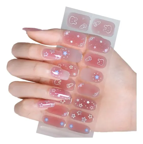 16 Pegatinas De Gel Sweet Uv Para Uñas, Jq029