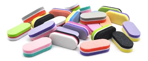 Lima Sponge Mini Para Manicura Pedicura Nails X10