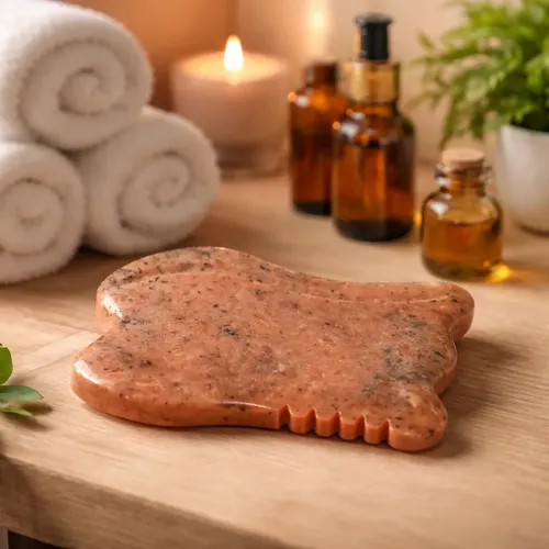 Piedra Gua Sha Tulip Corporal Piedra Onix O Marmol
