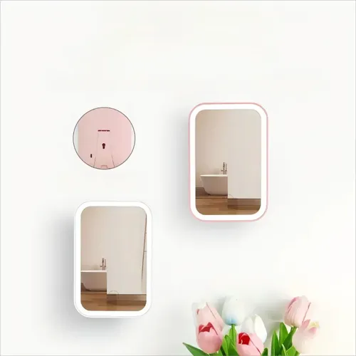 Espejo Maquillaje Luz Led Regulable Usb Recargable Tactil