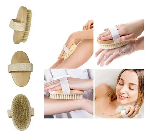 Set De 2 Cepillos Corporales Exfoliantes Para Piel Y Circula