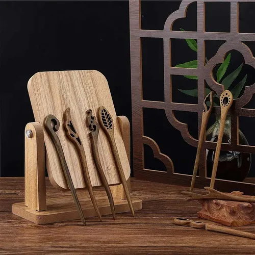 8 Piezas Palitos De Madera Para Cabello Y Pelo
