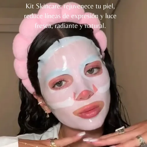 Kit Skincare Piel Grasa Mujer Limpieza Facial Rutina Diaria