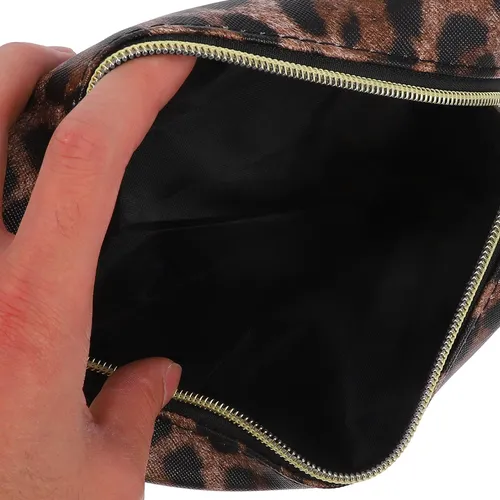 Bolso Organizador De Maquillaje Estampado Leopardo