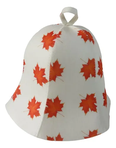 Gorro De Ducha De Baño Banya Cap Sauna Banya Hoja De Arce