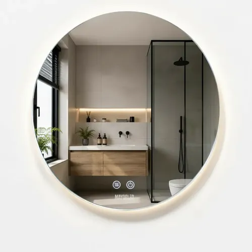 Espejo Baño Led Tactil 60cm Desempañador Luz Fría Cálida Cct