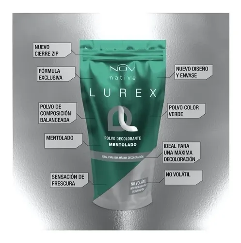 Polvo Decolorante Nov Lurex Ultra Rápido 690 Grs Peluquería