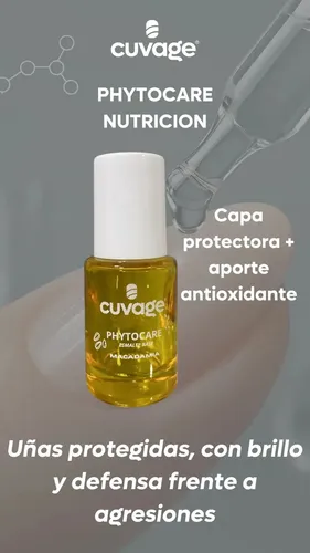 Fortalecedor De Uñas Con Macadamia Esmalte Cuvage Traslucido