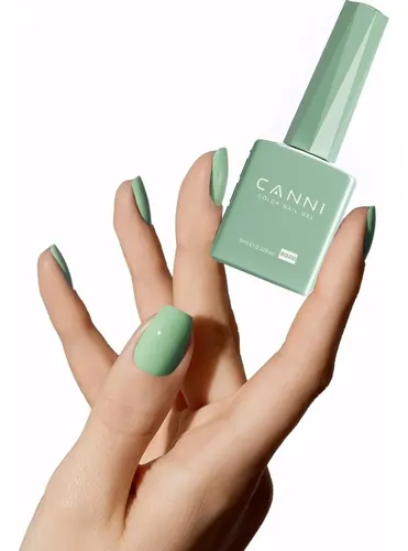 Esmalte Gel Canni Sage Green 9020 9 Ml Kit 30 Pcs