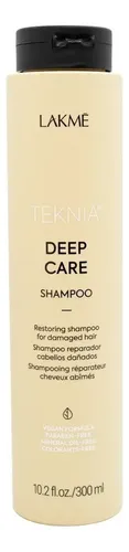 Shampoo Reparador Capilar Lakme Teknia Deep Care 300ml