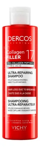 Rutina Vichy Dercos Collagen Filler 17 Ultrareparador Pelo