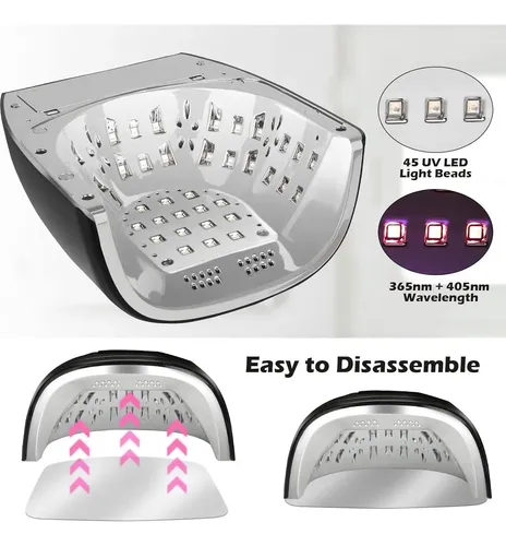 Lámpara De Uñas Uv Led Linssy 90w Recargable Inalámbrica