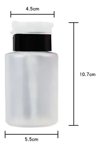 Dosificador Contenedor Dispenser Acetona Uñas Manicura 150ml