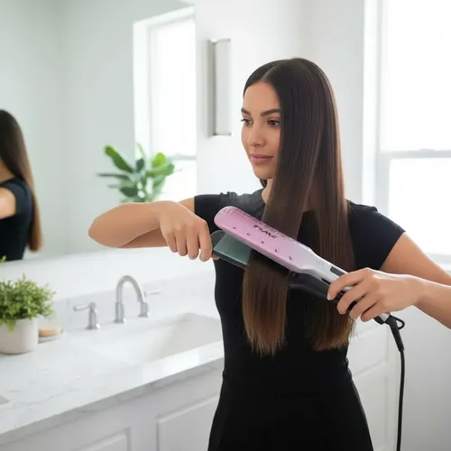 Planchita De Pelo Cerámica Cabello Alisados Keratina Argán