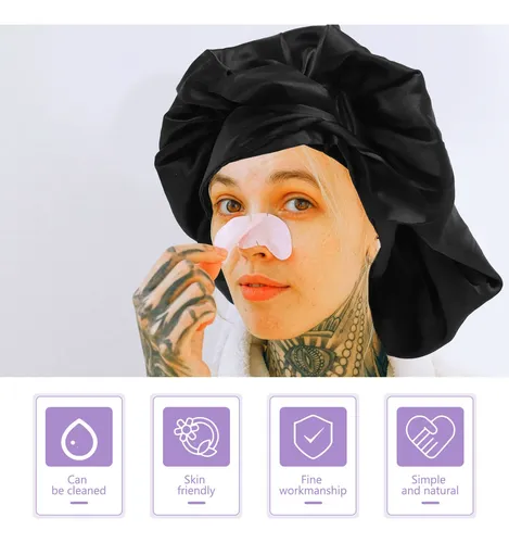 Gorro De Ducha Para Mujer Con Lazo, Gorro De Baño Elástico G