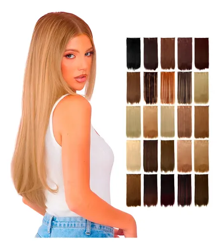 Extensión De Cabello Liso Con Hilo Invisible Múltiples