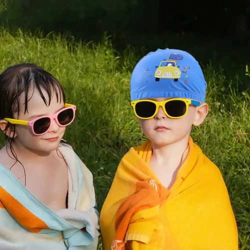 Gorro De Natación Con Dibujos Animados, Gorro De Natación De