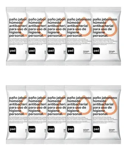 Paño Jabonoso Clorhexidina Corporal Pad Antibac. X 20 Uds