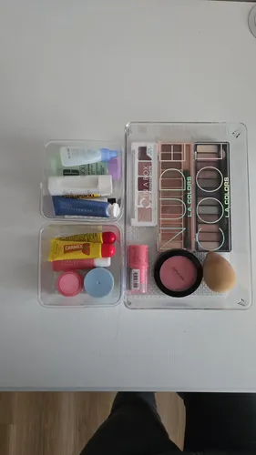 Set X 3 Organizador Bamdeja Maquillaje Multiuso Acrilico