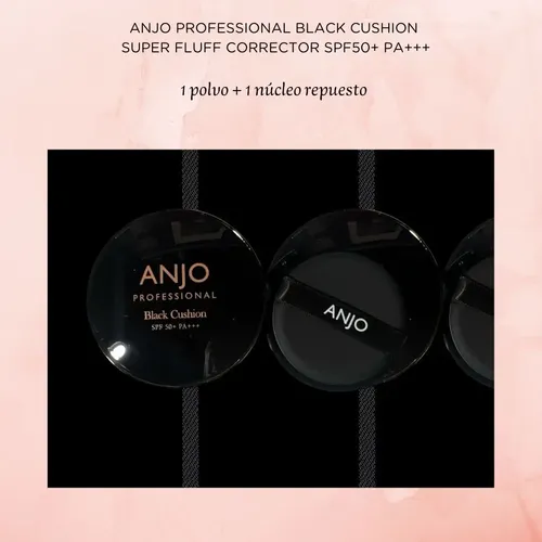 Base Maquillaje+repuesto +fps 50pa++ Anjo Proffesional Black