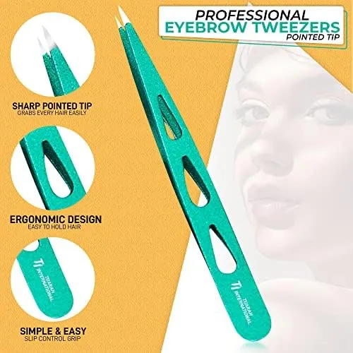 Set De Pinzas Profesionales Para Cejas