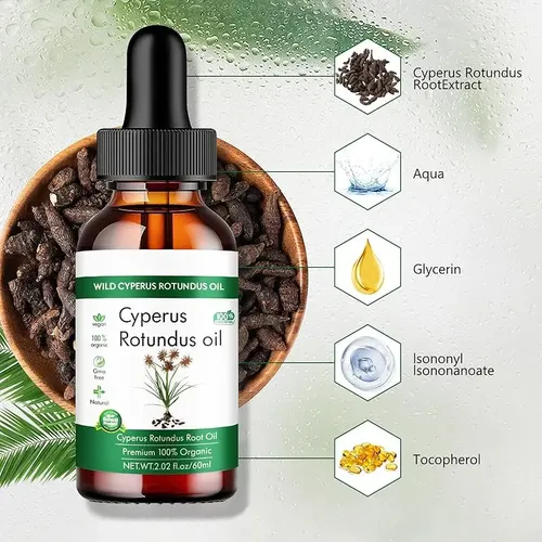 (oil De Cyperus Rotundus Natural, 60 Ml*3